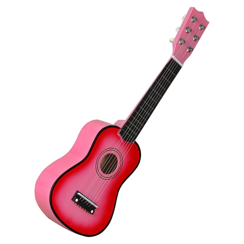 21 tommer basswood akustisk guitar 6 strenge lille mini guitar med guitar pick strings til børn børn nybegynder