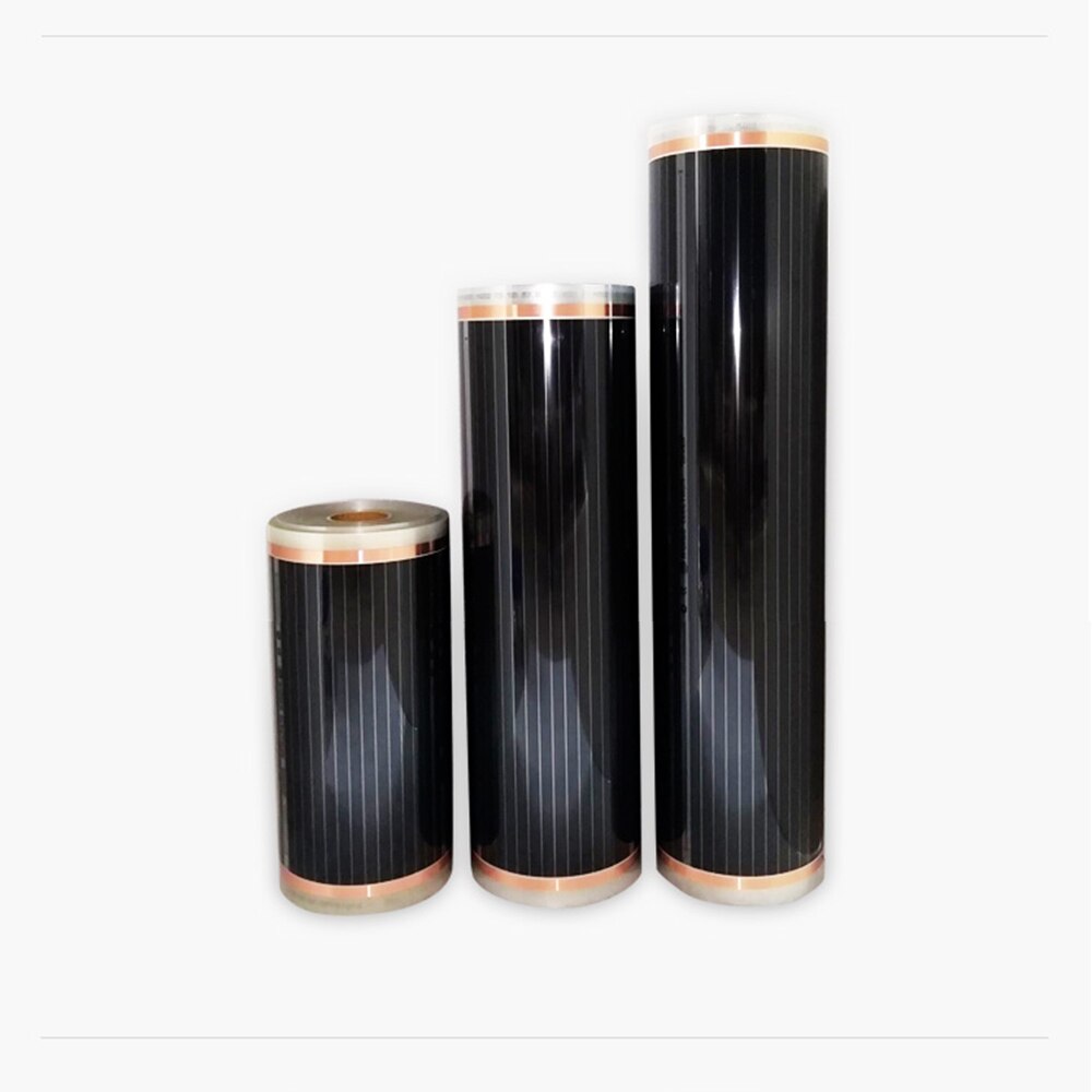 5m2 Floor Infrarood Carbon Verwarming Film 230V Elektrische Korea Carbon Film Heater 50 Cm 80 Cm 100 Cm Breedte
