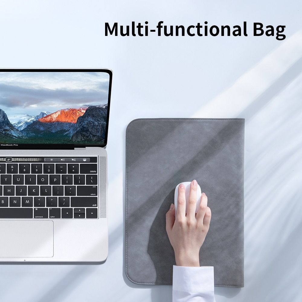 Funda ultrafina para ordenador portátil de 13-16,2 pulgadas, , con bolsa de energía, funda portátil para Ultrabook, bolsa protectora de PU a prueba de golpes para viaje