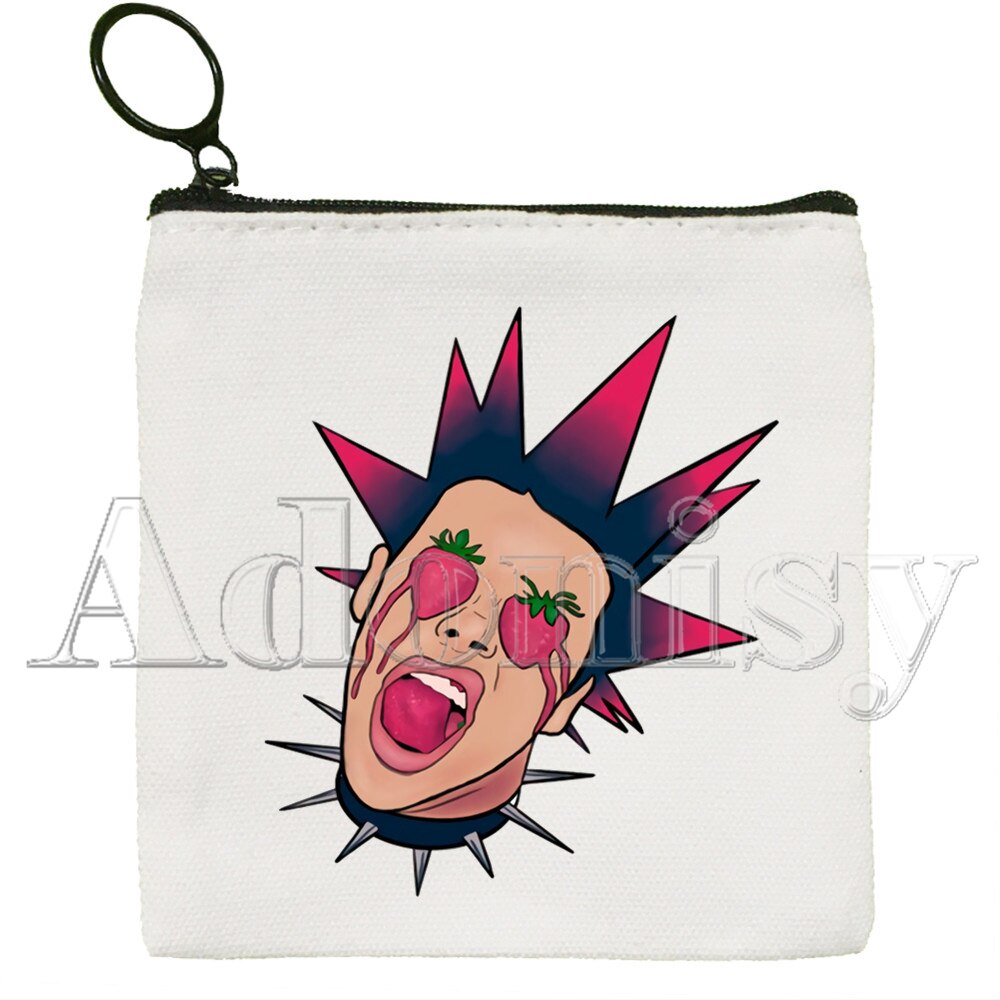 Yungblud Koreanische Stil Cartoon Gedruckt Leinwand Tasche Leinwand Einfache und Modische Lagerung Tasche: L