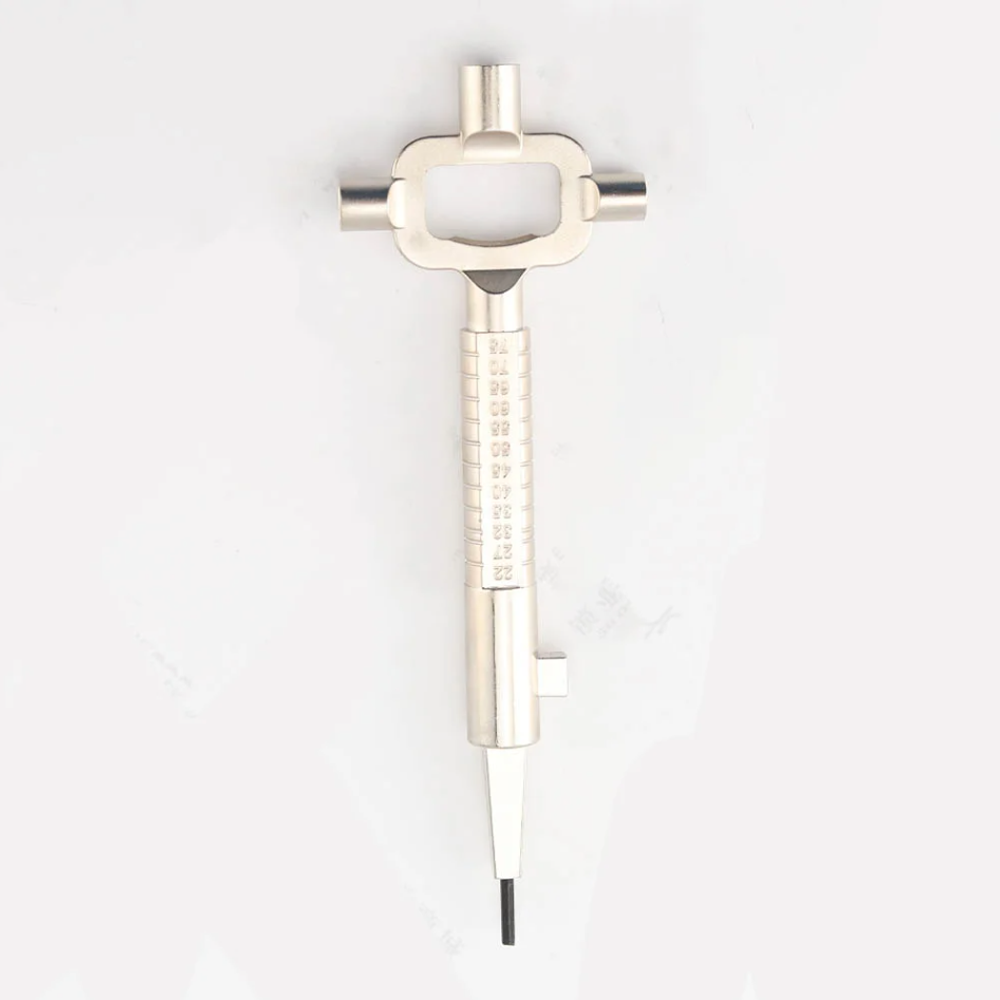 CHKJ Long Type 6 in 1 Lock Cylinder Measuring Tools Building Keys and Locksmith Lock Keys Construction Key Car Repair Tool
