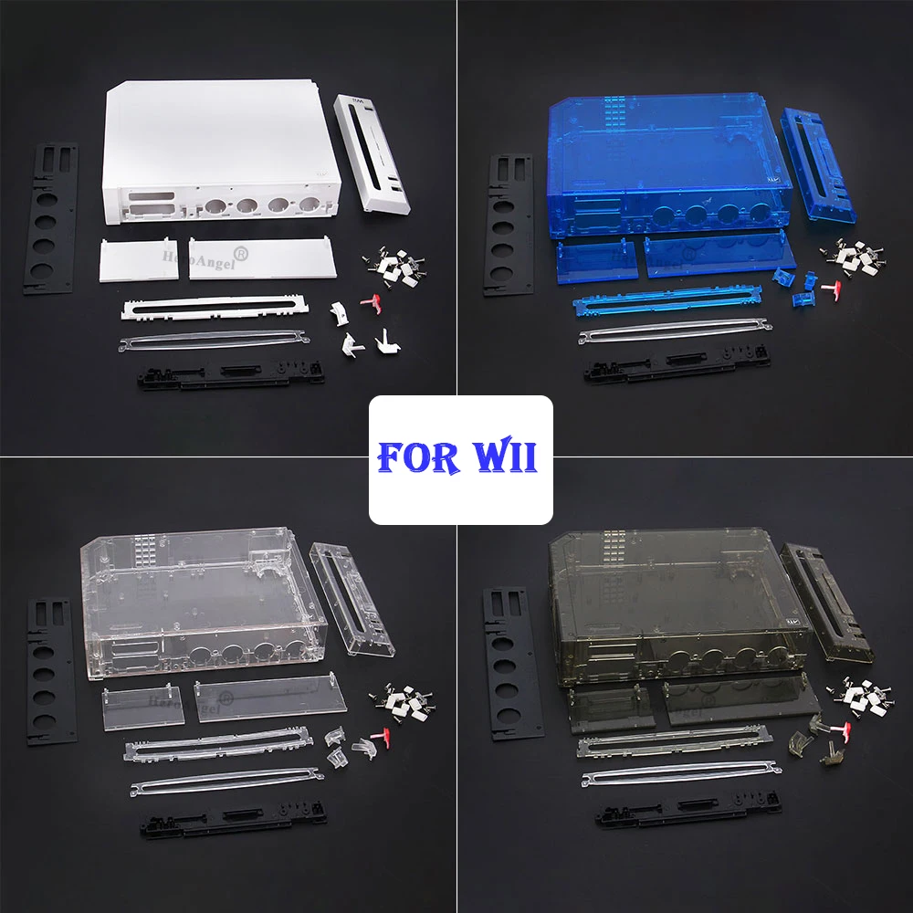 11 Colors Replacement Full Housing Shell Cover Case with Buttons For Wii Game Console Repair Parts