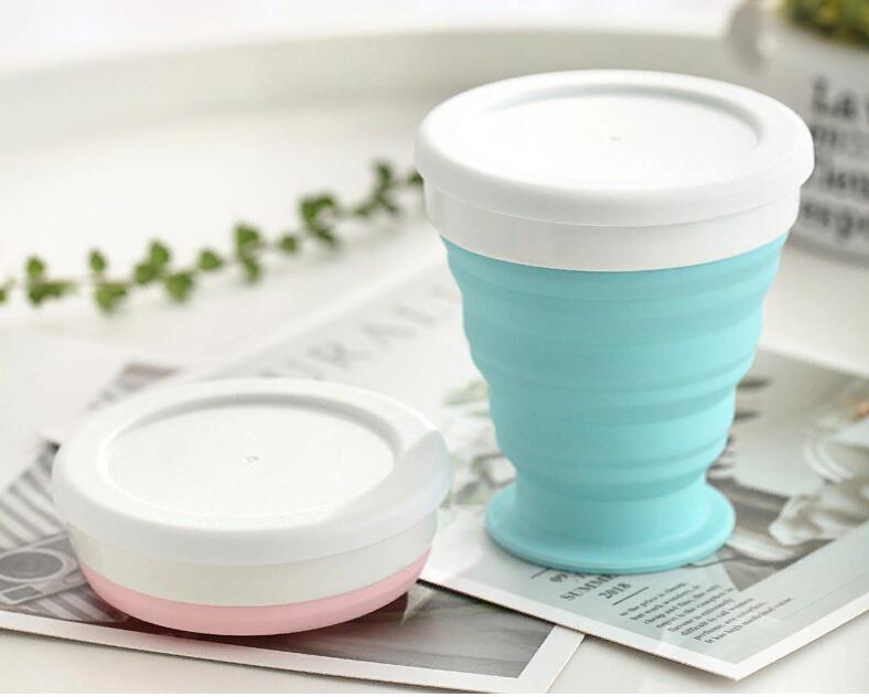 Draagbare Siliconen Telescopische Drinken Inklapbare Cup Folding Cups voor Reizen