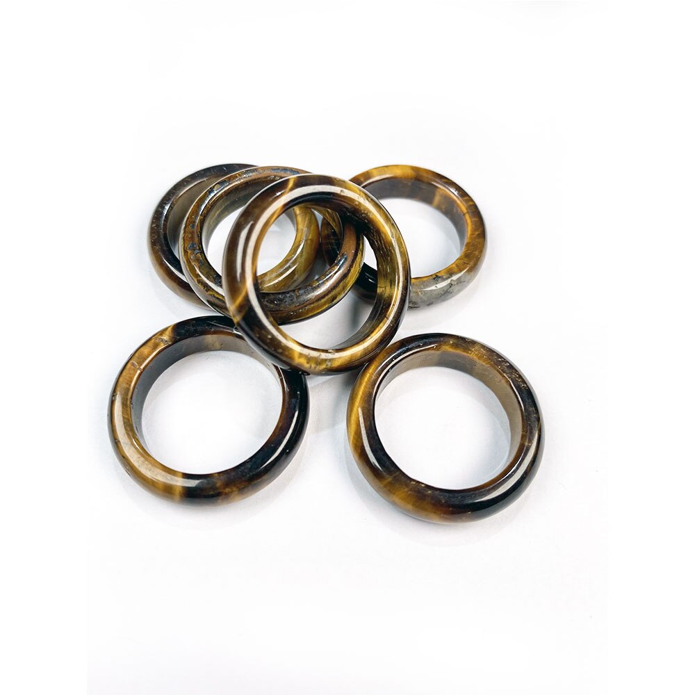 Natürliche stein ringe charme schmuck eine vielfalt von steinen zwei arten von modelle trendy für frauen oder freundin 6mm
