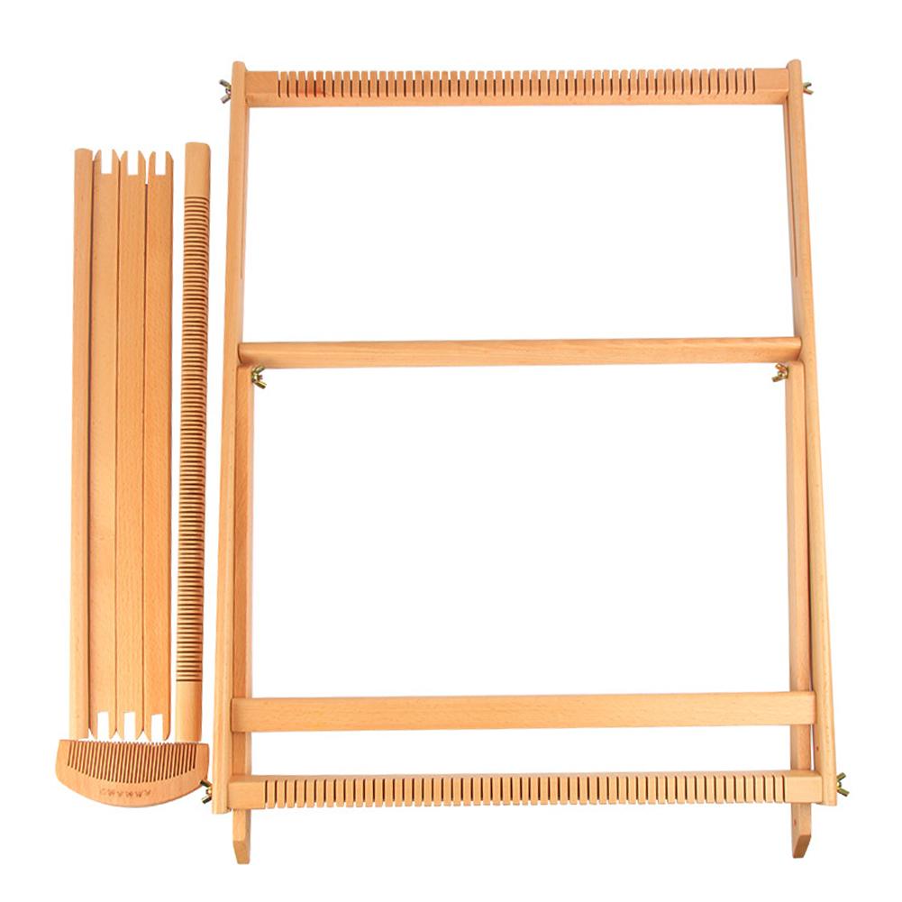 Wooden Traditional Weaving Loom Knitting Machine Durable DIY Hand Textile Sewing Tool: Default Title