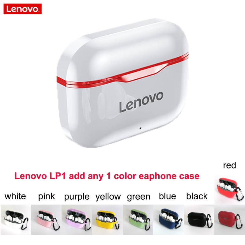 Lenovo LP1 TWS Wireless Earphone Bluetooth 5.0 Dual Stereo Noise Reduction HIFI Bass Touch Control Long Standby 300mAH Headset