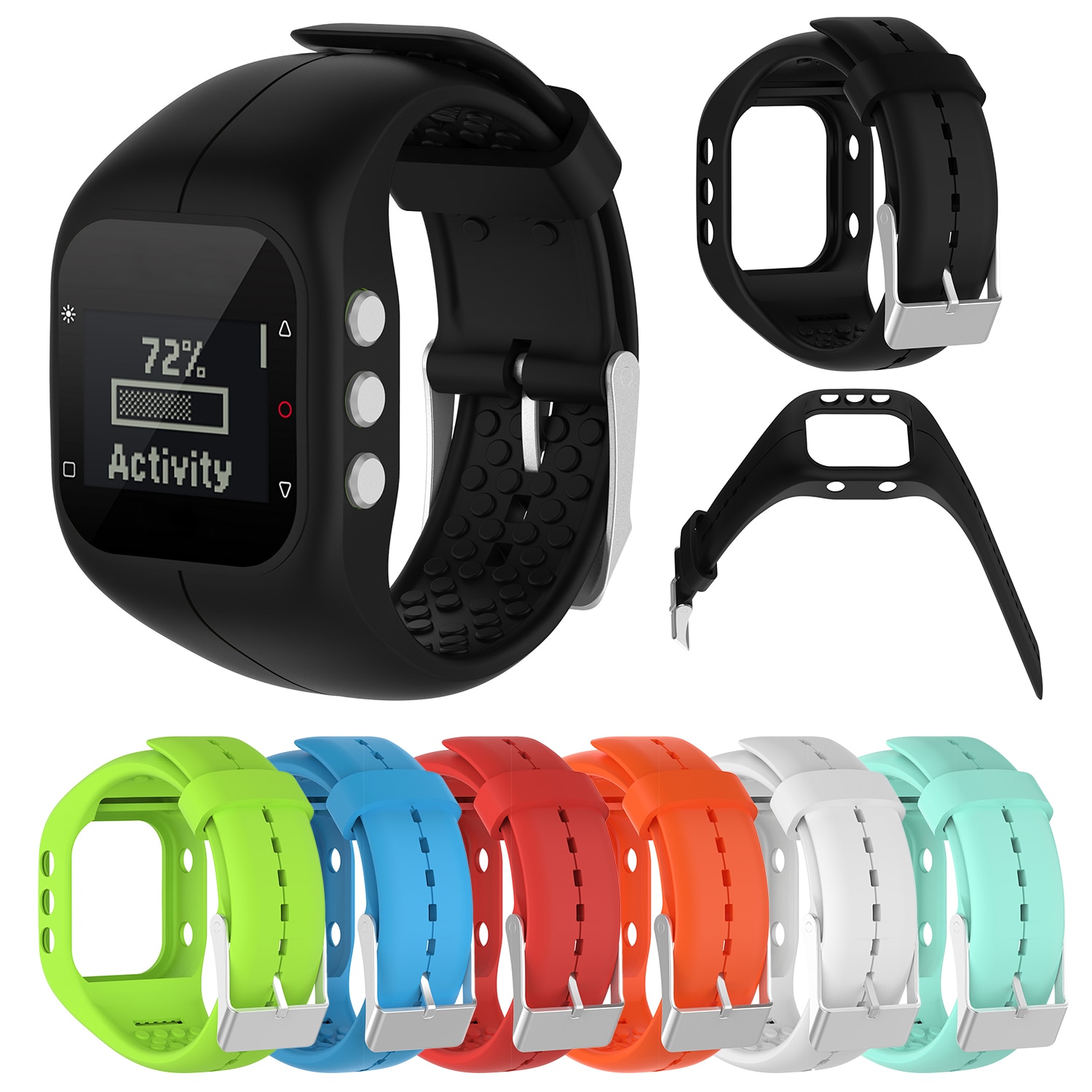 Siliconen Fitness Vervanging Band Polsband Voor Polar A300 Smart Horloge Accessoires Fitness Horloge Sport Horloge Band