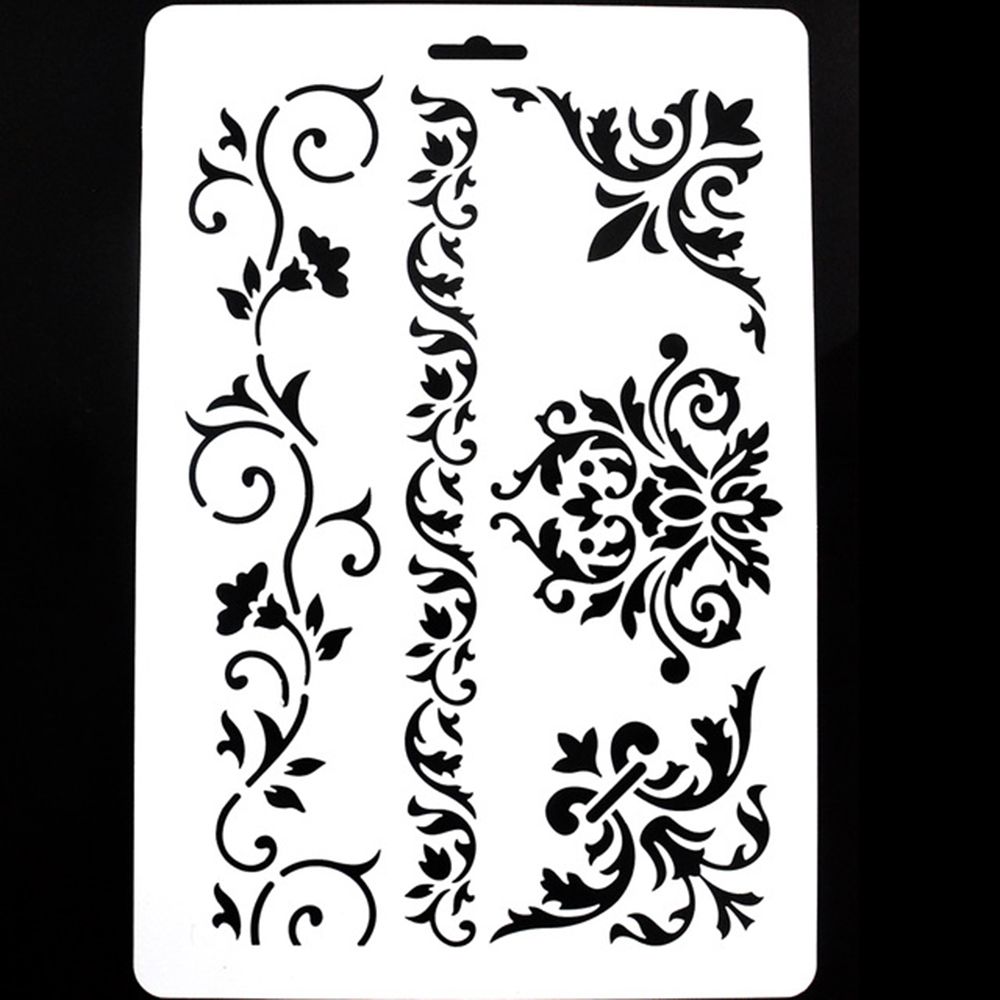 Plantillas de para pintar Paredes, álbum de recortes, papel en relieve, decoración de álbum de dibujo, nuevas