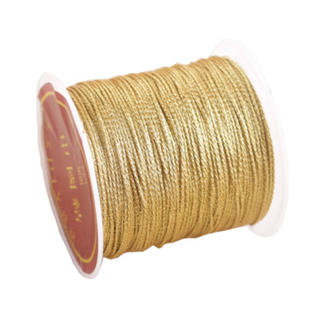Gold Silver Color 100m/roll Durable Overlocking Sewing Machine Threads Polyester Cross Stitch Strong Threads for Sewing Supplies