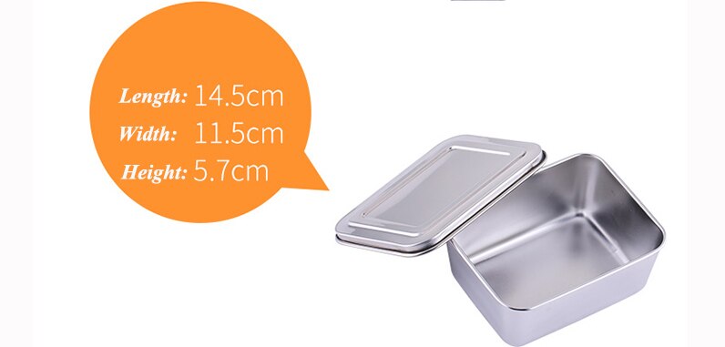 Kitchen Stainless Steel Square Seasoning Box with Lid Plastic Material Seasoning MSG Pepper Covered Salt Tank WJ903: B