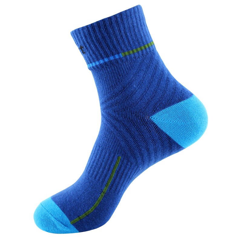 Men's Sports Socks - 5 Pairs - Cotton - Basketball, Hiking, Camping: Blue