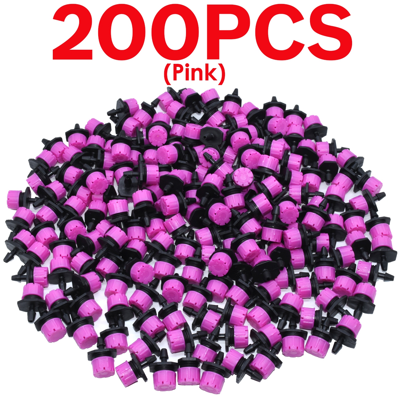 Greenhouse 30-800PCS 4-Type Garden 1/4'' Adjustable Micro Nozzle Drip Irrigation System 4/7MM Watering Sprinkler Emitter Dripper