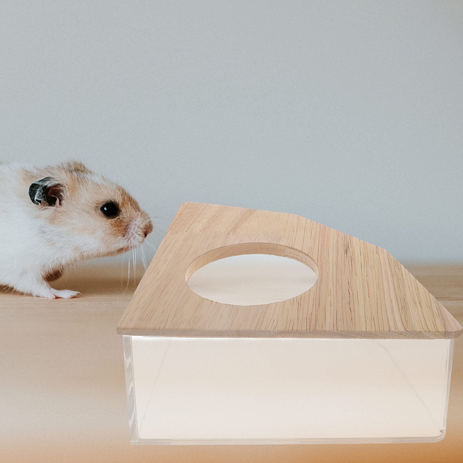 Delicate Chinchilla Bathtub Transparent Sand-Bath Box Multi-function Sand Bath