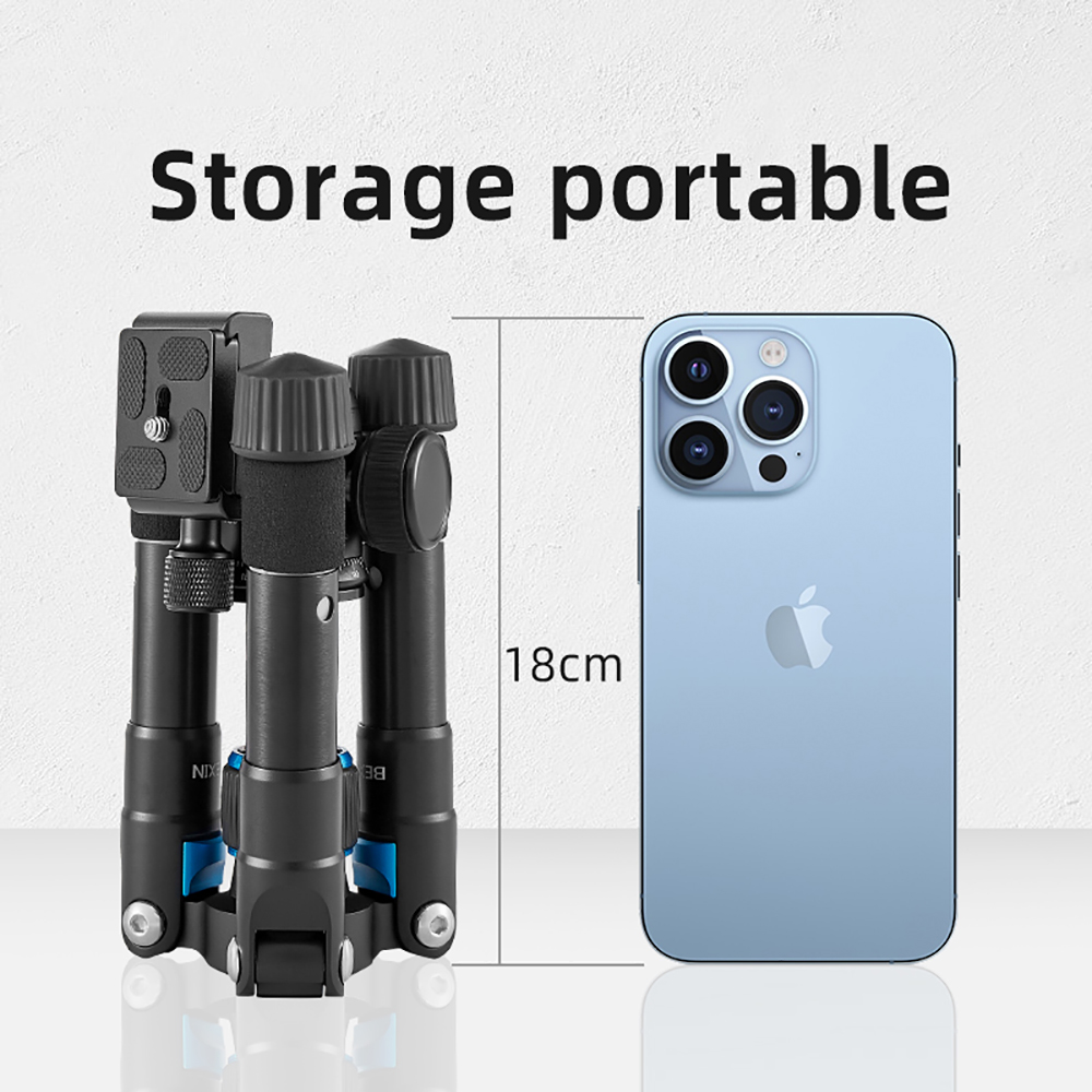 BEXIN MS02 MS08 Portable Tripode Light Travel Stand Tabletop Video Mini Tripod with 360 Degree Ball Head for DSLR Camera