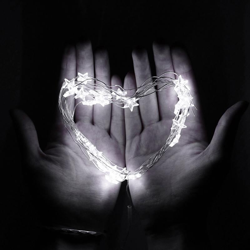 2/3M String LED Lights Decoration Fairy Light Battery Operated Waterproof Star Copper Wire Lamp Indoor Outdoor Christmas Wedding