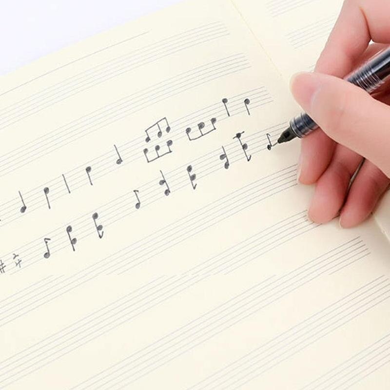 Music Practice Notebook Piano Violin Universal Five-line Notebook Piano Accessories Random Pattern For Beginners