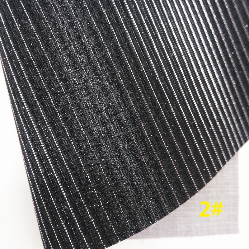Black Glitter Fabric, Iridescent Stars Faux Leather Synthetic Leather Fabric Sheet 21x29CM Twinkling Ming KM488