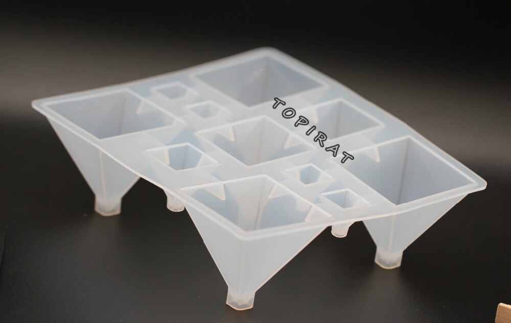 1PC Pyramid Cones Shaped Silicone Jewelry Mold UV Resin Epoxy Tools Jewelry Making Tools DIY Pendant Molds