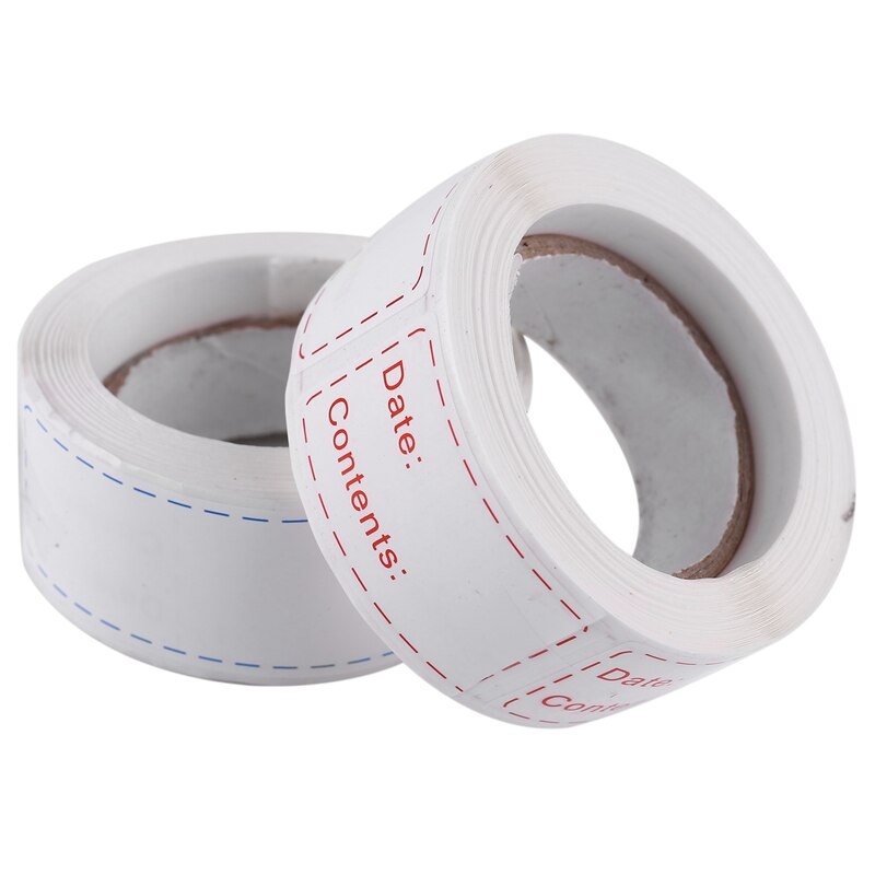 300Pcs Removable Freezer Labels 1 X 3 Inch Food Storage Stickers, Refrigerator Freezer Paper Label Easy Clean