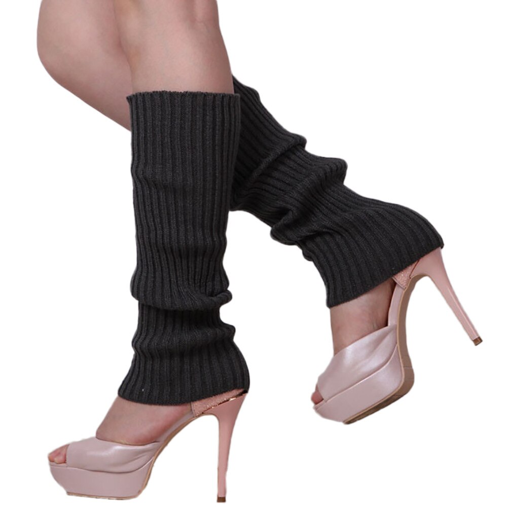 1 pair of ladies and girls stockings for exercise long knitting walking leg warmers women L4: D