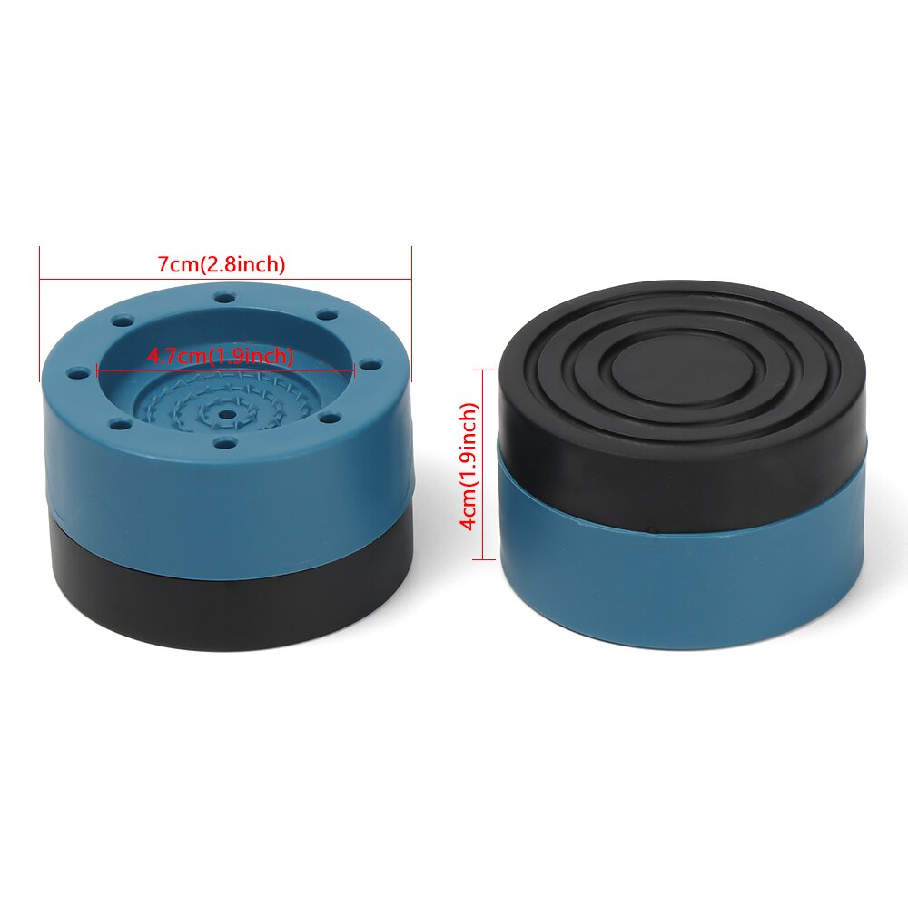 4Pcs Anti-Vibration Washing Machine Dryer Support Rubber Mat Non-Slip Holder Foot Universal Feet Pads Fixed Non-Slip Pad