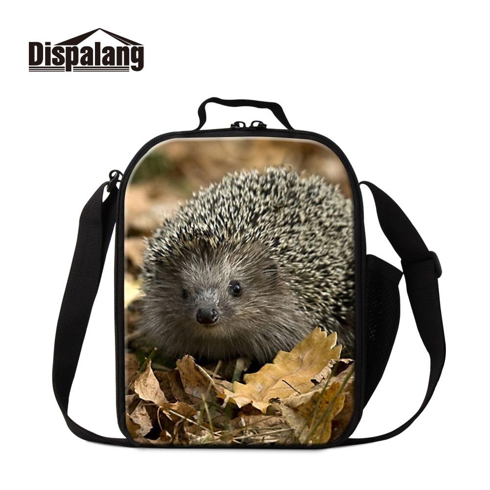 Dispalang Portable Lunch Pouch Insulated Hedgehog Word Thermal Girl Cooler Box Storage Bags for Kid Container Food Picnic Packet: Orange