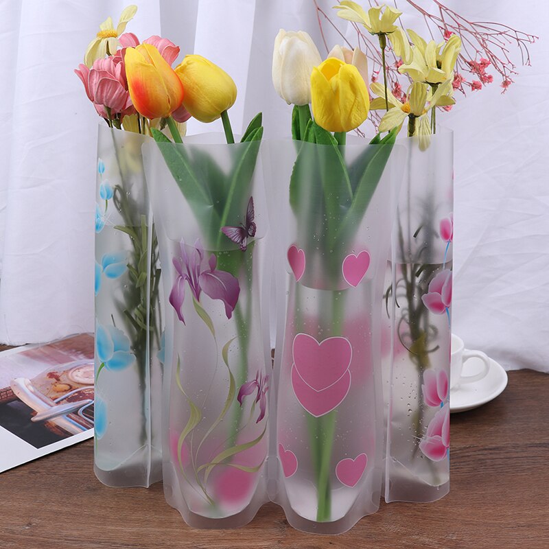 27X12cm Protection de l'environnement PVC plastique pliable Vase fleurs jardinière
