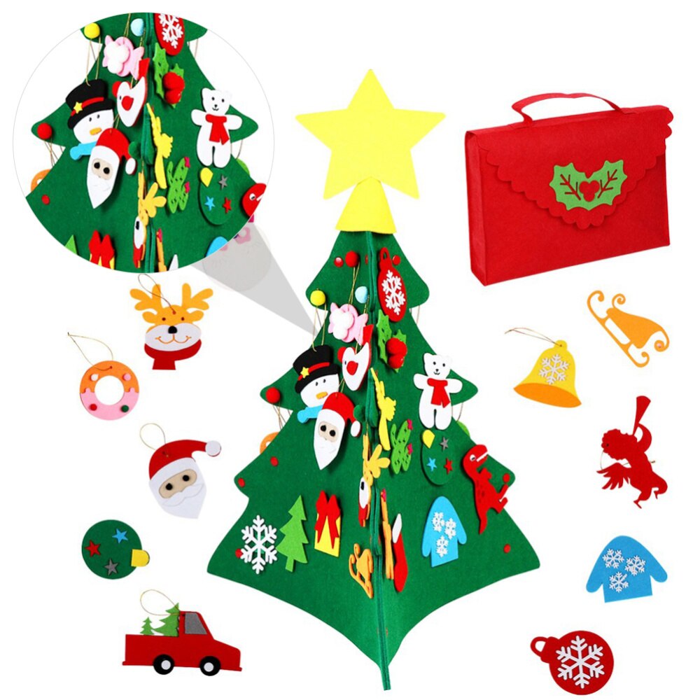 1 Set DIY Felt Christmas Tree Felt DIY Trees Year Felt Christmas Tree