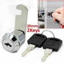 5PC/Set 16/20/25/30mm Cam Mailbox Lock Door Closing Lever With Keys Barrel Drawer Cabinet Mail Box Locker Cupboard: 20mm