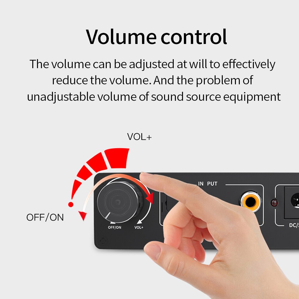 AC3 192Khz Hifi Audio-Decoder Dac Met Volumeregeling Optische Coaxiale Rca 3.5Mm Digitaal Naar Analoog Converter adapter DA500