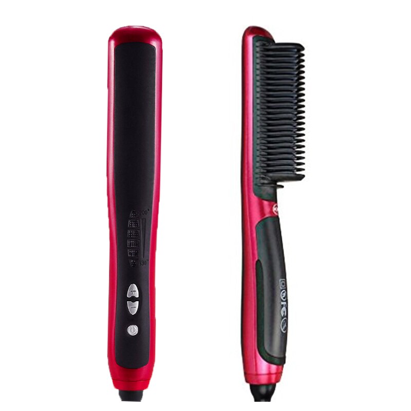 Peigne à lisser la barbe, peigne à lisser les cheveux, peigne à coiffer pour homme, lisseur à barbe, bigoudis, lisseur: LES USA