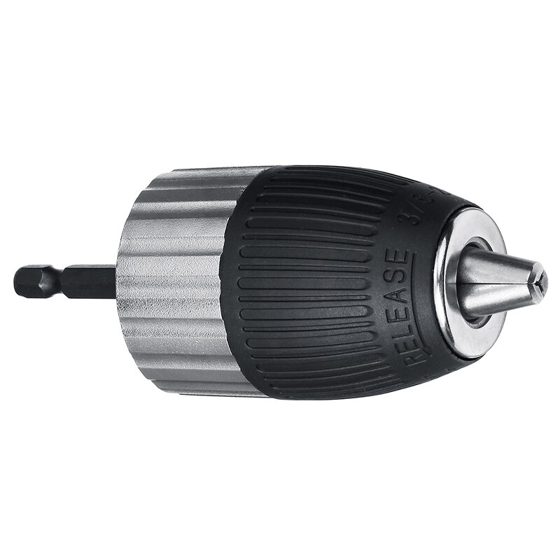 0.8-10mm 3/8"-24UNF Mandrin Porte Foret Sans Clé Avec Porte Douille Hexagonale 1/4" Accessoires