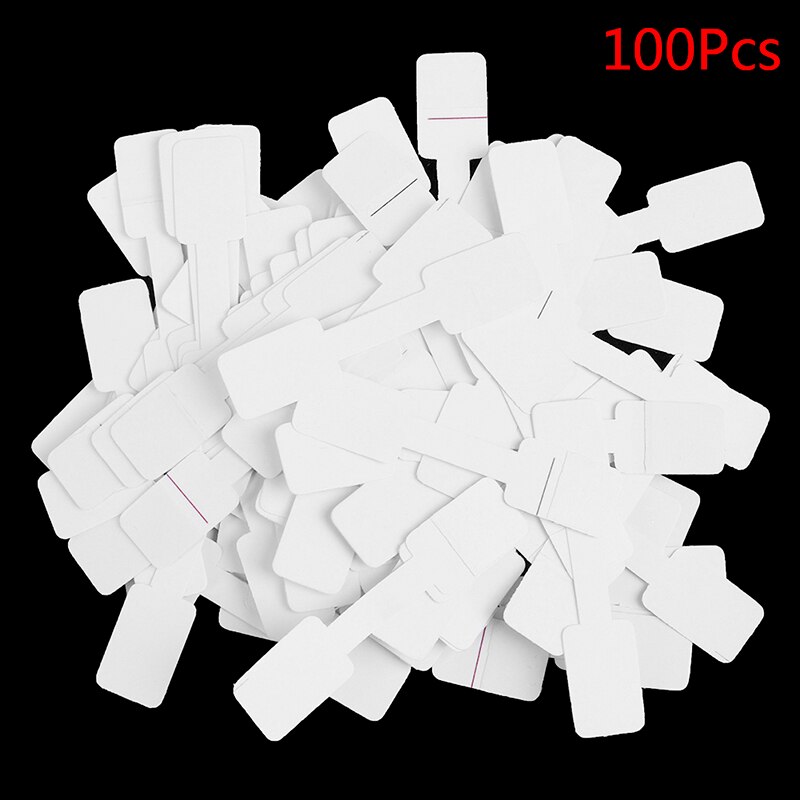 ! Etiquetas para anillos y collares etiquetas de papel de etiquetas cuadradas en blanco, Tarjeta para presentación de joyas, etiquetas colgantes, 50 Uds./100 Uds.: B 100PCS