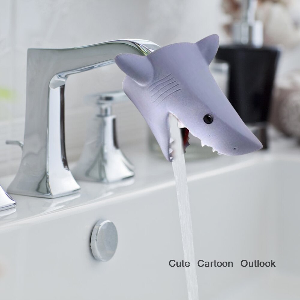 Behogar freundlicher Wasserhahn Verlängerung Nette Karikatur Ebene Schlecht Waschbecken Wasserhahn Wasserhahn Verlängerung für Kleinkinder freundlicher Waschen Hände