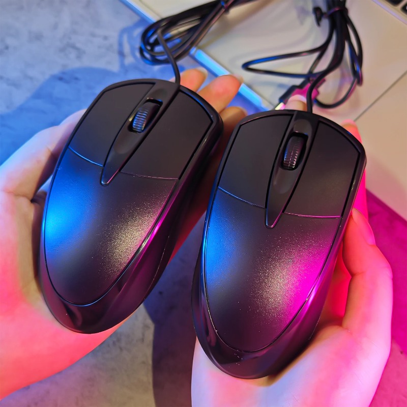 Universal USB Optical Wired Mouse Anti Slip Roller Gaming Computer Mouse for Laptop PC Desktop USB Wired Mice For Home Office