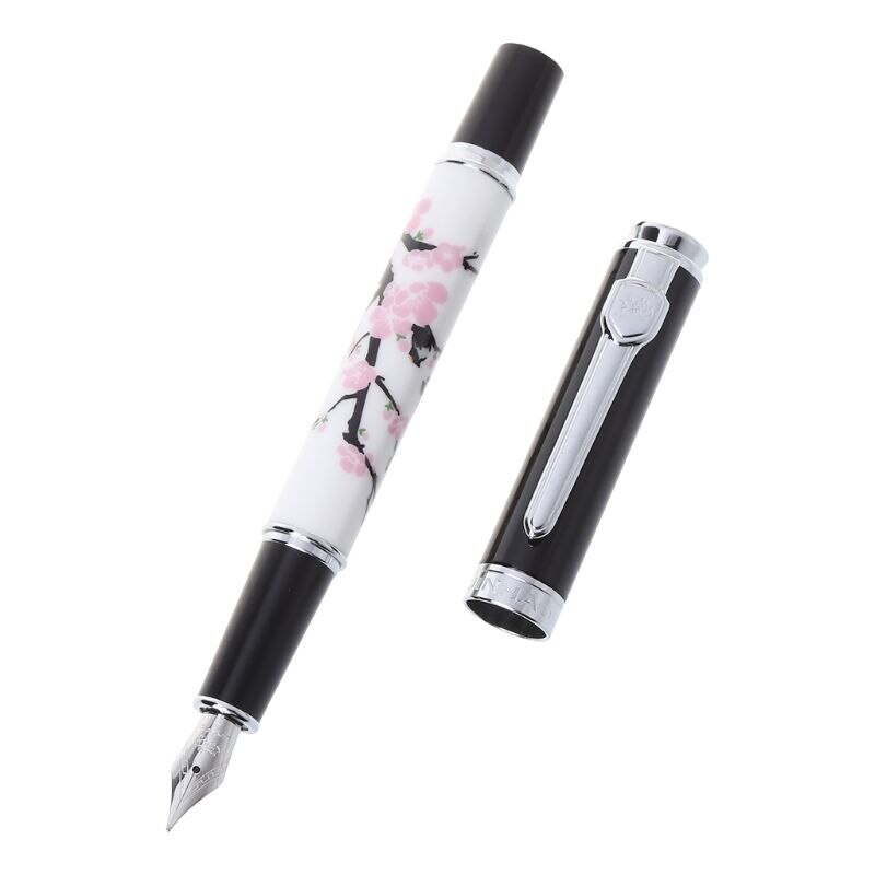 Plum Blossom Pattern Fountain Pen Medium Nib 0.5mm Business Supplies For School Student Fountain Pen