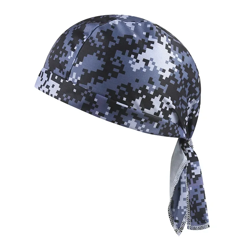 Tarnung Stirnband Bandana Männer Radfahren Kappe Sonnenschutz Sport Atmungs Gedruckt Kopftuch Laufen Reiten Hütte: Gelb