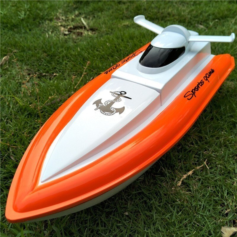 Flying Fish 800 High Speed RC Boat Remote Control Race Boat 4 Channels for Pools Lakes and Outdoor Adventure Only Works In Water: Original Orange