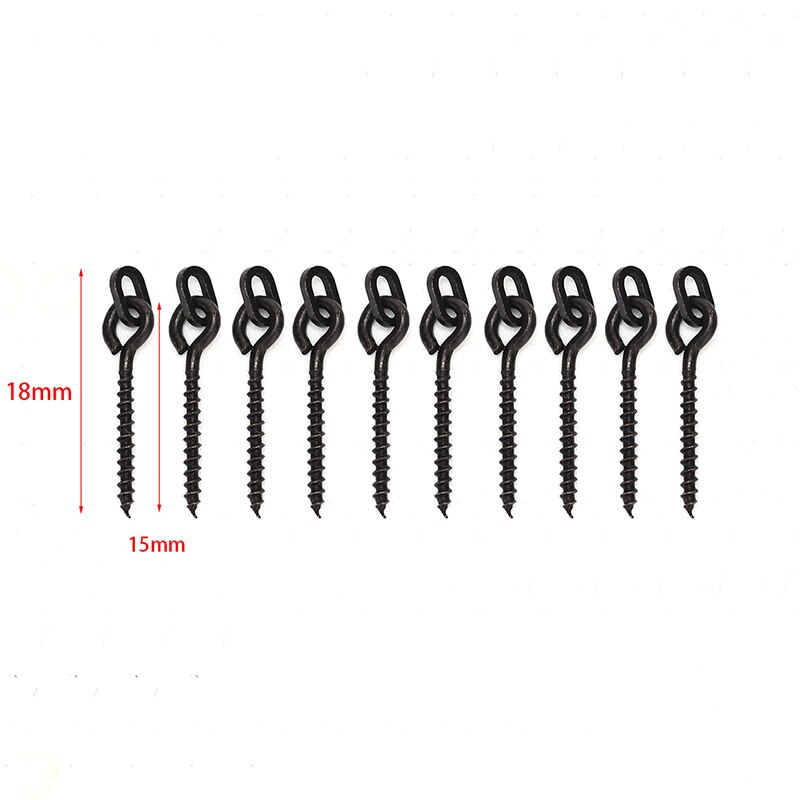 Karper Vissen Haak Stoper Stop Aas Boilie Schroef Met Ronde Link Loop Ronnie Rig Karper Vissen Accessoires Visgerei 10/20Pcs: B