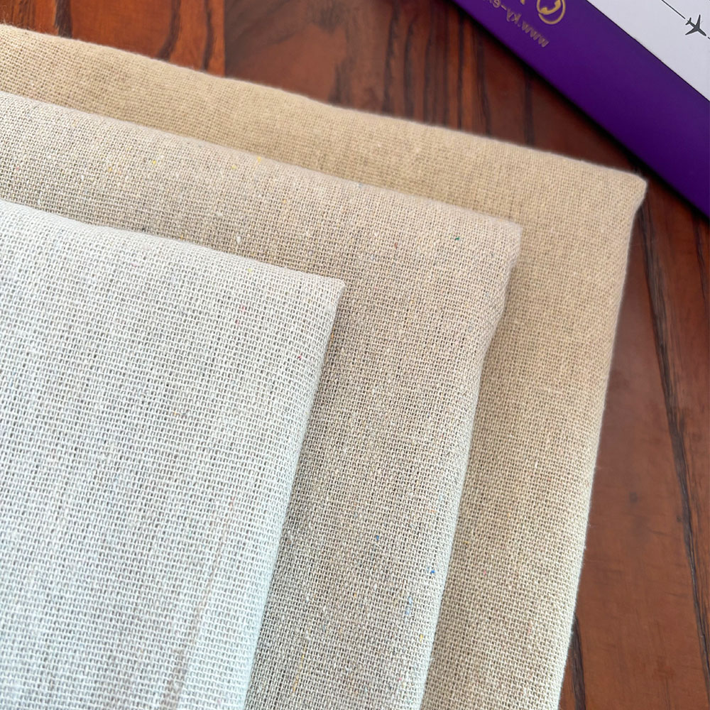 Tela cruda, pintura de retales, tela de lino y algodón de cáñamo, tela de arpillera, costura textil, acolchado, Material orgánico, decoración artesanal, 50x150cm