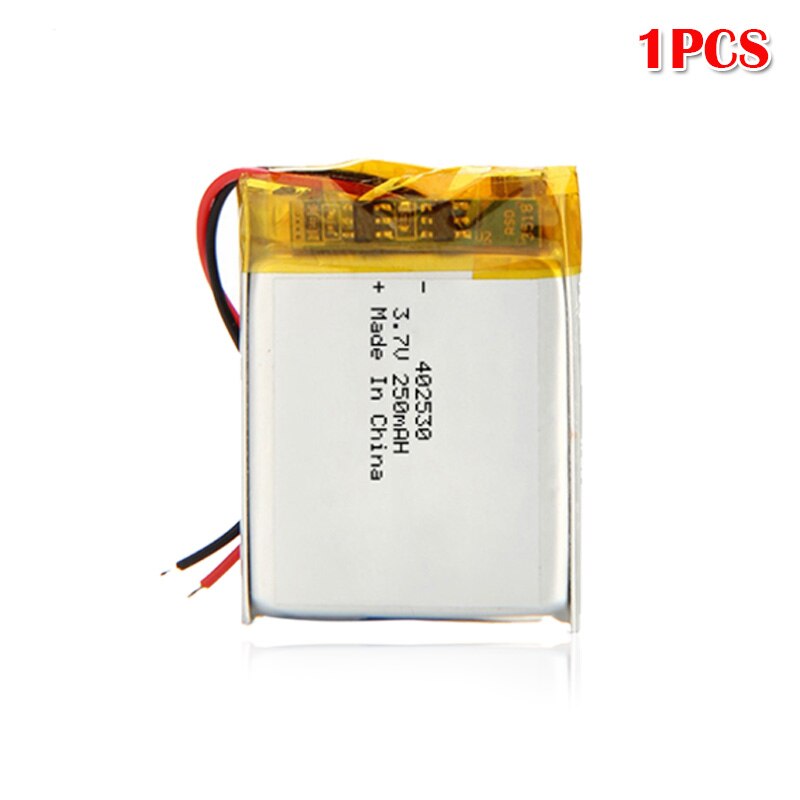 3.7v 250 mah 402530 litium polymer li-po li ion batteri for  mp3 mp4 mp5 elektriske leketøy led lys hodesett smartklokke bluetooth: 1 stk