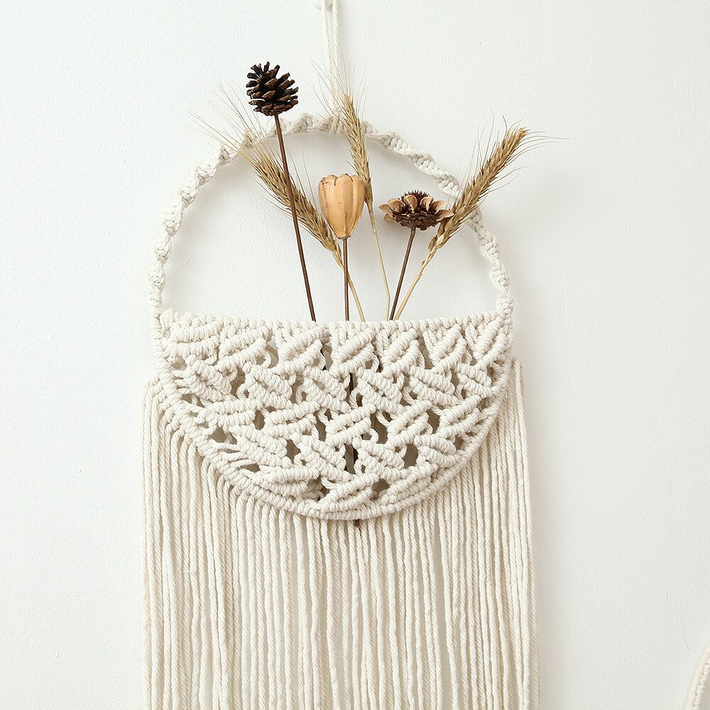Macrame Flower Basket Garden Pots Planters Macrame Wall Haning Planter BohoTapestry for Bedroom Apartment Living Room Decor