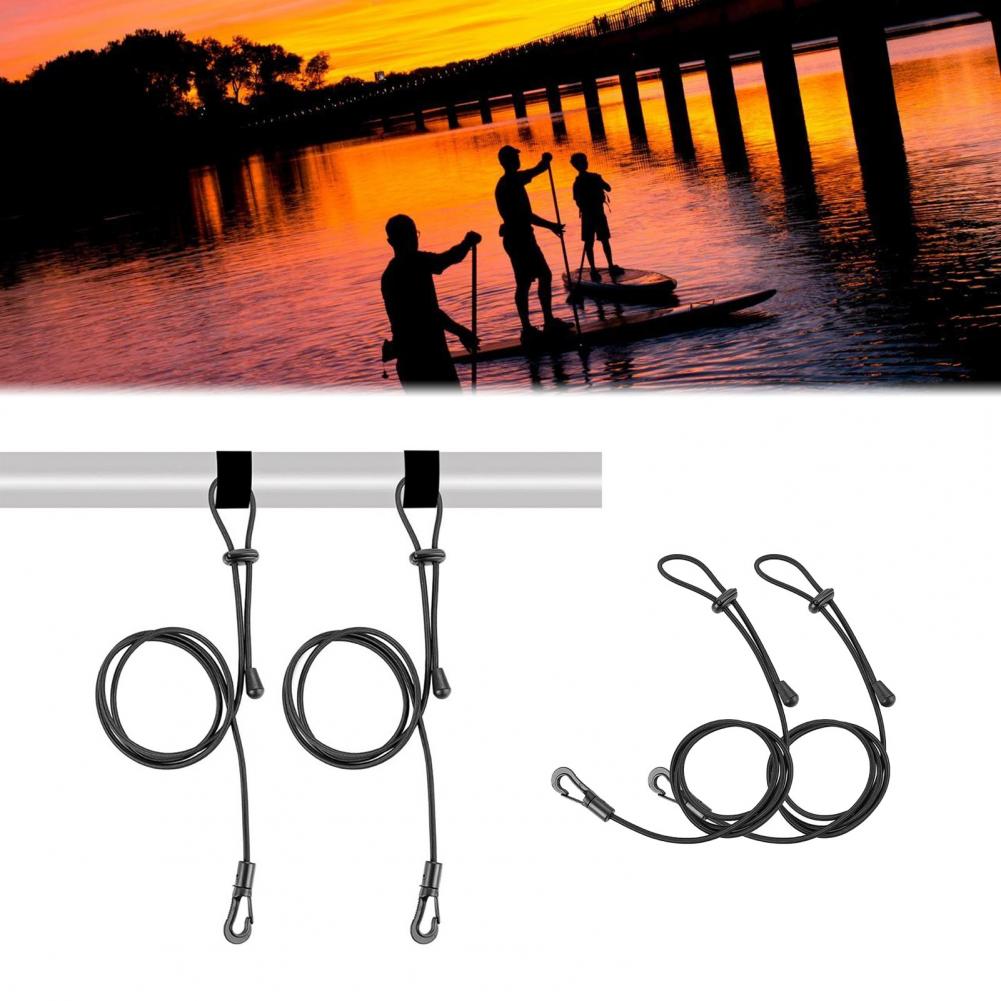 4Pcs 1.2M Hengel Leash Elastische Veiligheid Milieuvriendelijke Anti-Verloren Kano Leash Voor Kajak Vissen Paddle