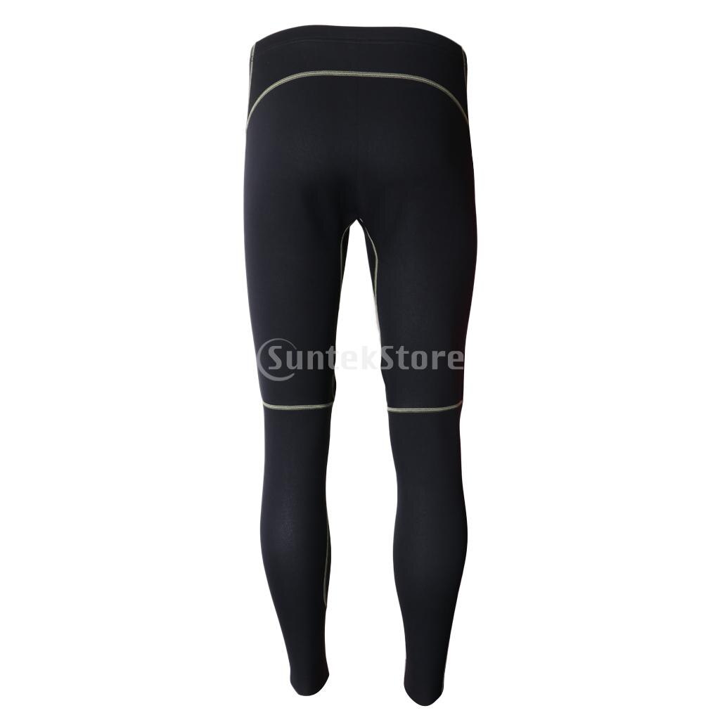 Mannen 1.5Mm Neopreen Duiken Lange Broek Voor De Winter Zwemmen Zeilen Surfen Wetsuit Warm Houden Broek Kanoën Stand Up peddelen: S Black