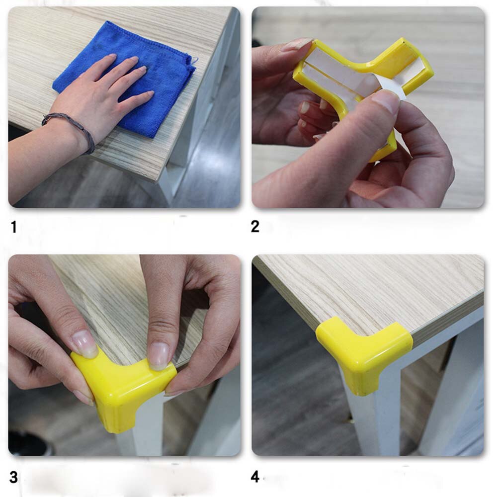 Protecteur d'angle de sécurité en Silicone souple pour enfants, Protection de Table, de bureau, bord de sécurité pour enfants