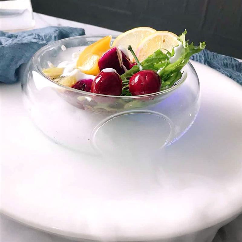1pc molekylær køkken skål delikat salatskål gennemsigtig glasskål kunstnerisk undfangelse glas bordservice frugtskål fo