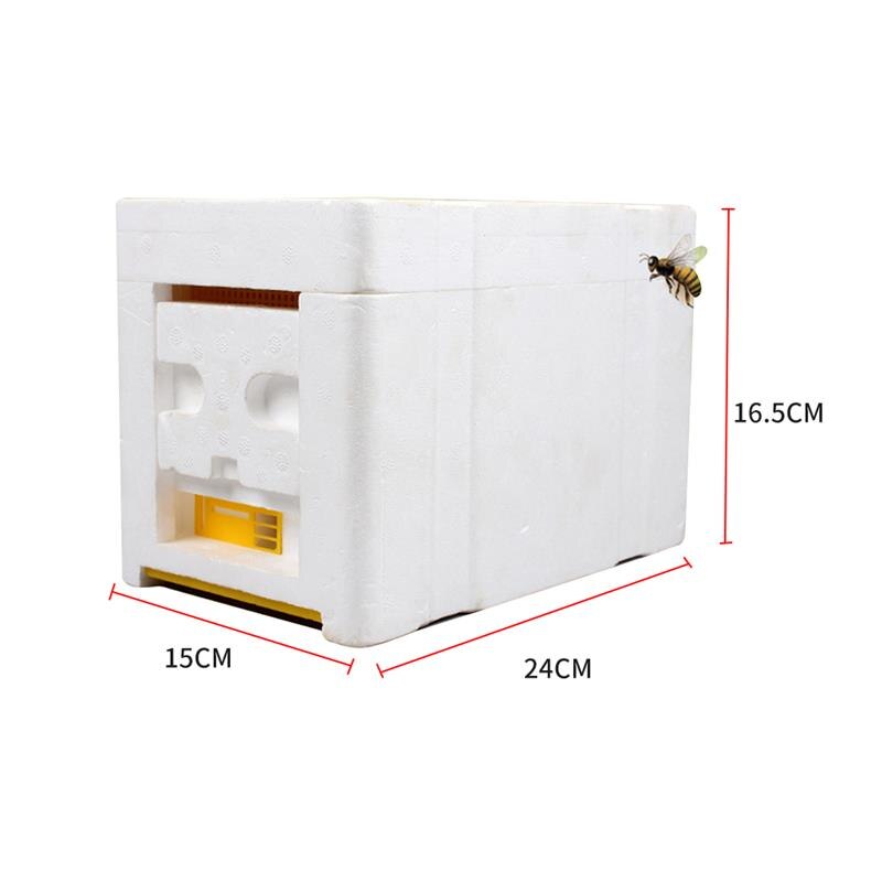 Caja colmena de colmena, 1 capa, apicultura de polinización de reina de la cosecha, herramienta de Apicultura