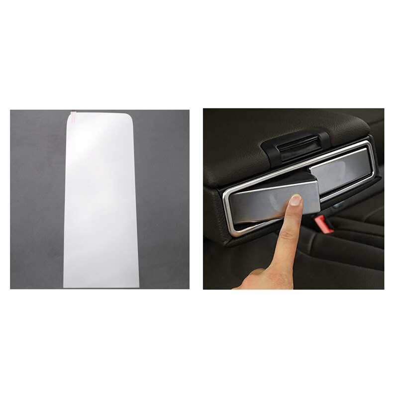 2 paczki folia ochronna na ekran dla Mercedes Benz klasy A W177 10.25 Cal i 1 zestaw samochodowy uchwyt na kubki na kanapie tylnej okładce