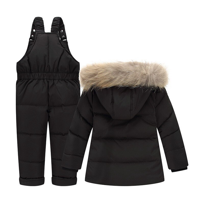 Kinderen Winter Suits Jongens Eendendons Jas + Broek Kleding Set Kinderen Warm Dikkere Jas Sneeuw Wear Parka Baby meisje Kleding