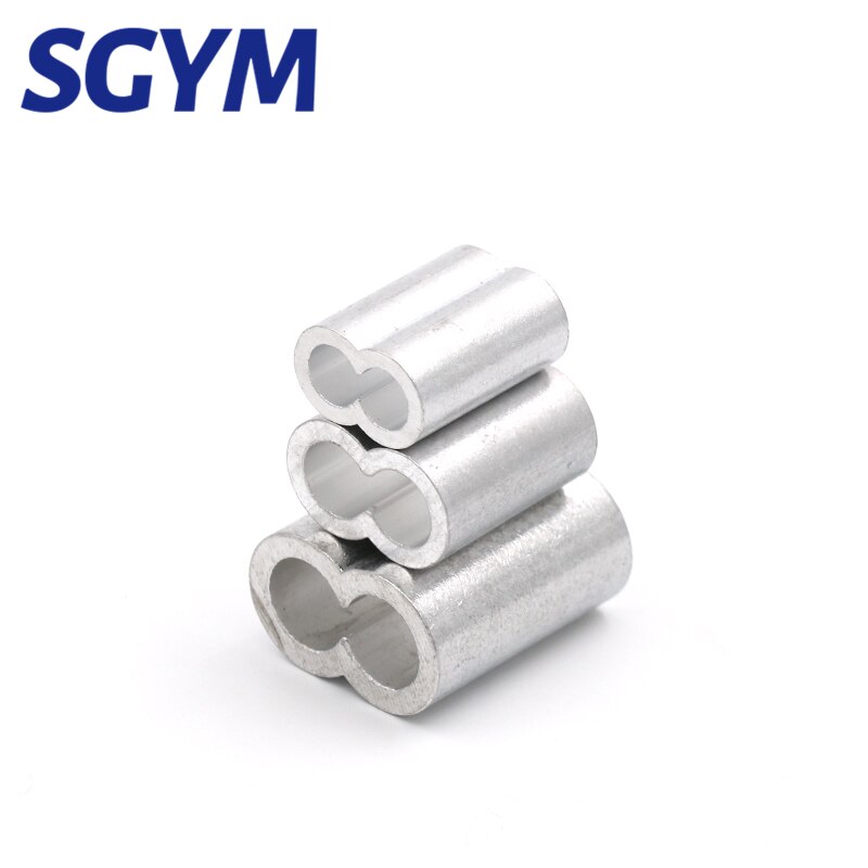 M1.0 M1.2 M1.5 M2 M3 M5 M6 M8 M10 manguitos de aluminio carcasa casquillos para cuerdas de alambre de Cable crimpado acero Chuck chaqueta